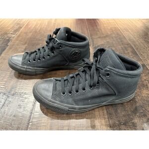 Converse Chuck Taylor High Street Black Monochrome Mid M 7.5‎ W 9.5